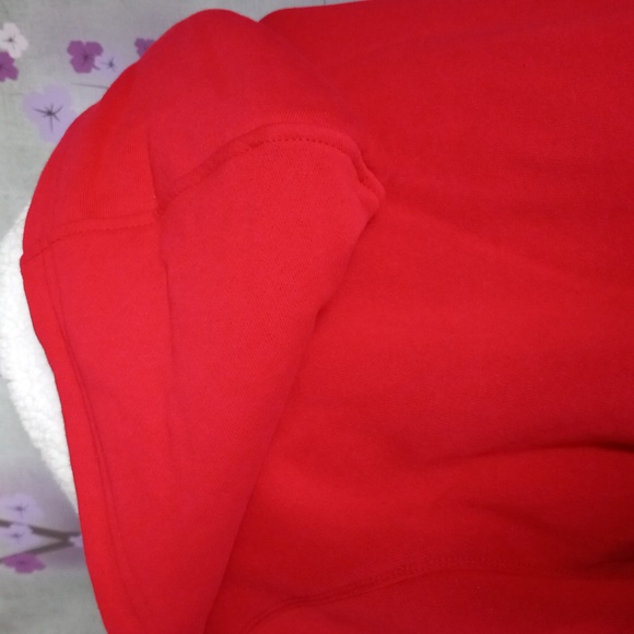 Stadium jacket red with white pile lining  Small New - Picture 3 of 5